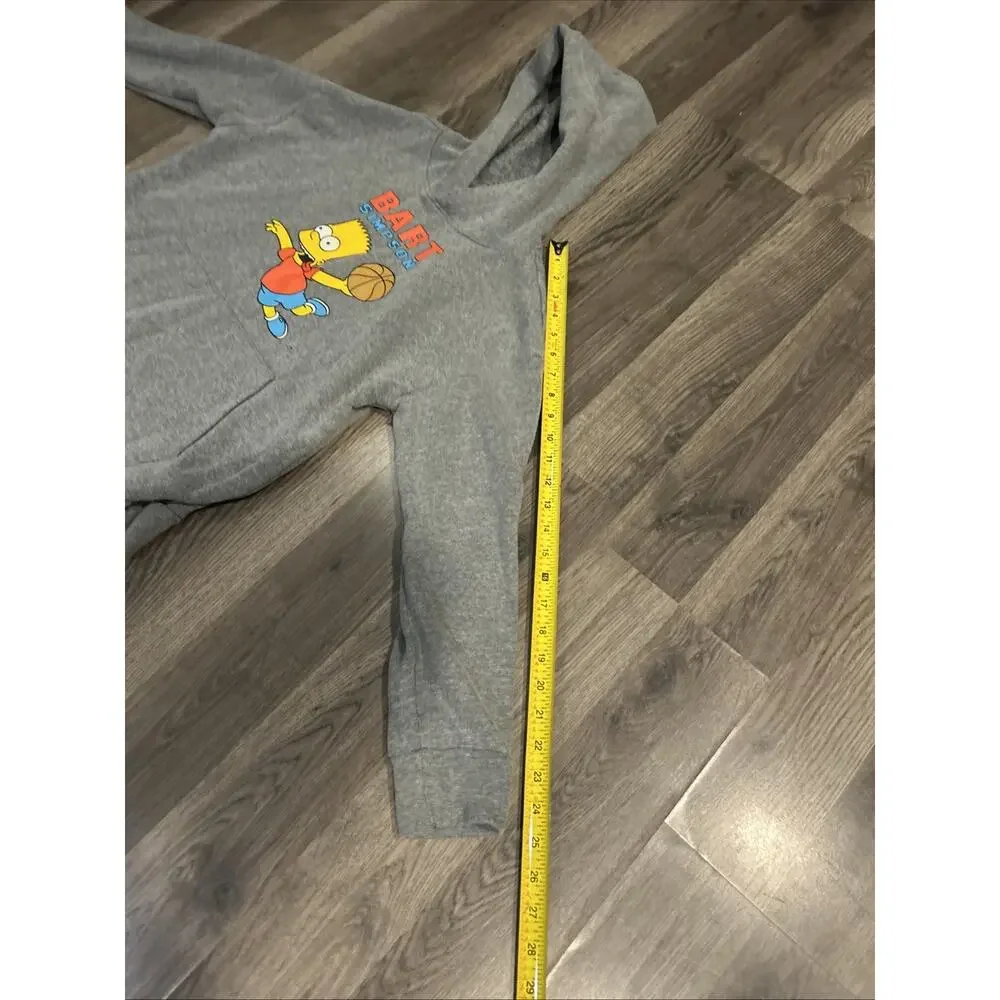 Old Navy Bart Simpson Hoodie Sweatshirt Basketball Youth Kids Boys Size XL 14-16